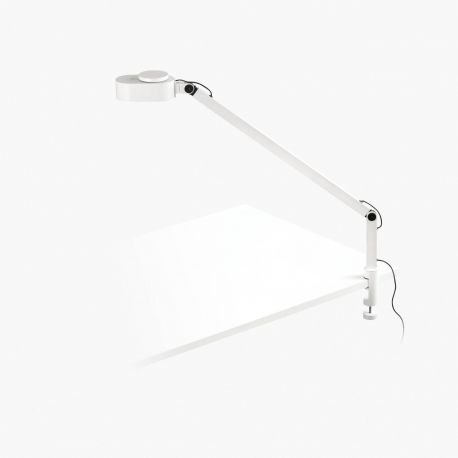 Lampi birou - Veioza LED dimabila / Lampa de birou cu clips design ultra-modern INVITING alba