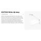 Lampi birou - Veioza LED dimabila / Lampa de birou cu clips design ultra-modern INVITING alba