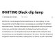 Lampi birou - Veioza LED dimabila / Lampa de birou cu clips design ultra-modern INVITING neagra