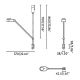 Lampi birou - Veioza LED dimabila / Lampa de birou cu clips design ultra-modern INVITING neagra
