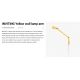 Aplice, corpuri de iluminat pentru pereti - Aplica LED dimabila / Lampa de perete design ultra-modern INVITING galbena