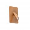 Aplica cu reader LED incastrabila stil minimalist SUAU bronz