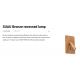 Aplice, corpuri de iluminat pentru pereti - Aplica cu reader LED incastrabila stil minimalist SUAU bronz