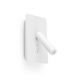 Aplica cu reader LED stil minimalist SUAU alb