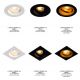 Spoturi tavan fals - Spot incastrabil, directionabil CHUCK DL ROUND, auriu/ negru