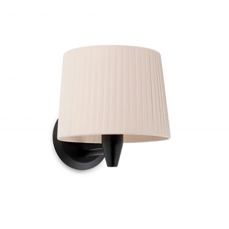 Aplice, corpuri de iluminat pentru pereti - Aplica de perete moderna design elegant SAMBA mini negru/bej