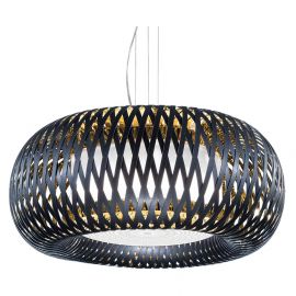 Pendule, Lustre suspendate - Lustra design Art Deco unicat realizat manual Kalatos negru/auriu