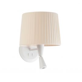 Aplice, corpuri de iluminat pentru pereti - Aplica moderna design elegant SAMBA reader LED alb/bej