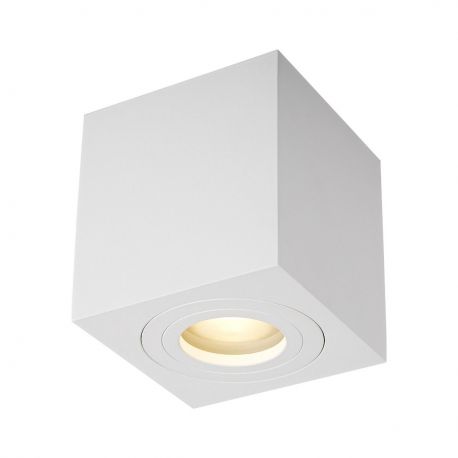 Plafoniere cu spoturi, Spoturi aplicate - Spot aplicat cu protectie umiditate IP44 QUARDIP SL alb