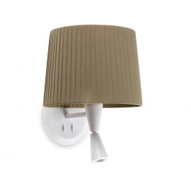 Aplice, corpuri de iluminat pentru pereti - Aplica moderna design elegant SAMBA reader LED alb/verde