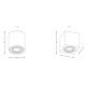 Plafoniere cu spoturi, Spoturi aplicate - Spot aplicat cu protectie umiditate IP44 QUARDIP SL negru