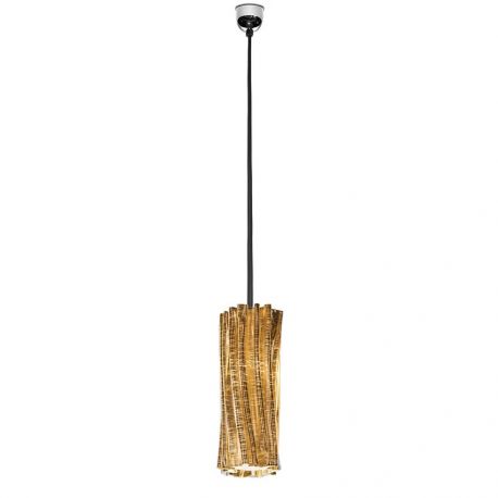 Pendule, Lustre suspendate - Pendul design Art Deco realizat manual Accordeon Vertical Gold