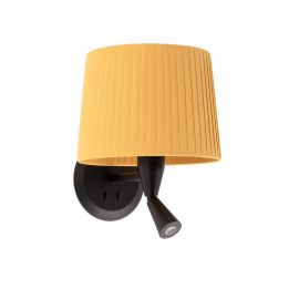 Aplice, corpuri de iluminat pentru pereti - Aplica moderna design elegant SAMBA reader LED negru/galben