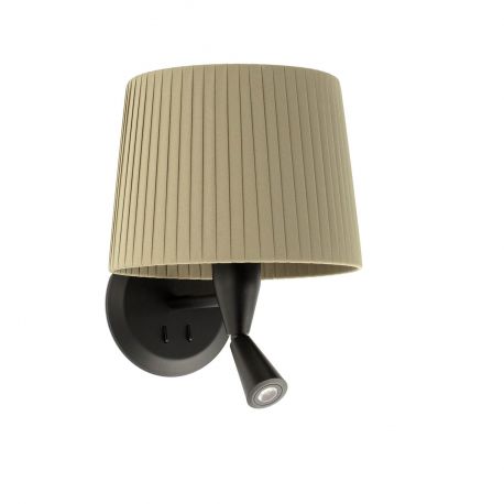 Aplice, corpuri de iluminat pentru pereti - Aplica moderna design elegant SAMBA reader LED negru/verde