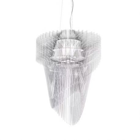 Candelabre, Lustre - Lustra design Art Deco realizata manual Aria Medium Transparent