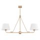 Pendule, Lustre suspendate - Lustra cu 2 surse de iluminat design modern Atrani auriu