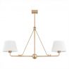 Lustra cu 2 surse de iluminat design modern Atrani auriu