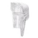 Aplica de perete design Art Deco realizata manual Aria Transparent