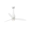 Lustra cu Ventilator si telecomanda ETERFAN M LED alb mat/transparent