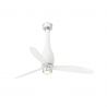 Lustra cu Ventilator si telecomanda ETERFAN M LED alb mat/transparent