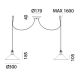 Pendule, Lustre suspendate - Lustra cu 2 pendule Tabia
