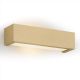 Aplice, corpuri de iluminat pentru pereti - Aplica de perete cu lumina ambientala design modern Caserta auriu 32cm