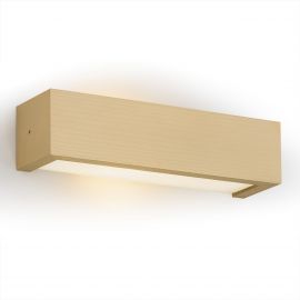 Aplice, corpuri de iluminat pentru pereti - Aplica de perete cu lumina ambientala design modern Caserta auriu 32cm