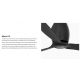 Lustre cu ventilator - Ventilator tavan cu telecomanda ETERFAN negru