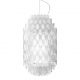 Lustra design Art Deco realizata manual Chantal Medium White
