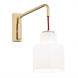 Aplice, corpuri de iluminat pentru pereti - Aplica de perete design modern Diuna auriu, rosu