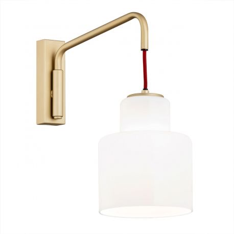 Aplice, corpuri de iluminat pentru pereti - Aplica de perete design modern Diuna auriu, rosu