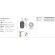 Pendule, Lustre suspendate - Lustra design Art Deco realizata manual Chantal Small White