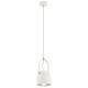 Pendule, Lustre suspendate - Pendul design modern LOGAN alb 14cm
