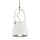 Pendule, Lustre suspendate - Pendul design modern LOGAN alb 14cm