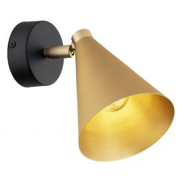 Aplice, corpuri de iluminat pentru pereti - Aplica de perete / tavan cu spot directionabil design modern Lucinda negru, auriu