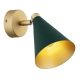 Aplice, corpuri de iluminat pentru pereti - Aplica de perete / tavan cu spot directionabil design modern Lucinda verde, auriu