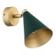 Aplice, corpuri de iluminat pentru pereti - Aplica de perete / tavan cu spot directionabil design modern Lucinda verde, auriu