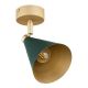 Aplice, corpuri de iluminat pentru pereti - Aplica de perete / tavan cu spot directionabil design modern Lucinda verde, auriu