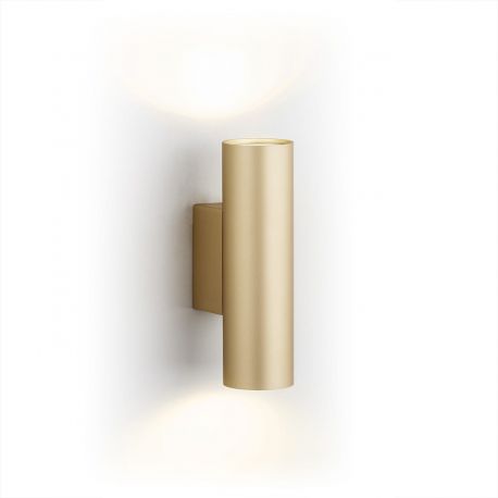 Aplice, corpuri de iluminat pentru pereti - Aplica de perete cu lumina ambientala design modern Mitos plus auriu