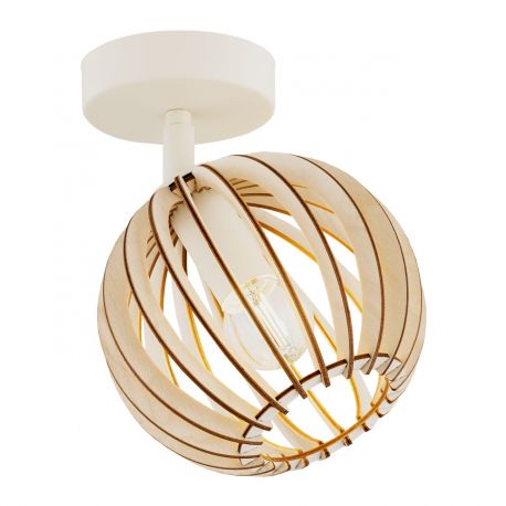 Aplice, corpuri de iluminat pentru pereti - Aplica de perete design modern Parula maro deschis, bej