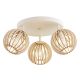 Plafoniere - Plafoniera cu 3 spoturi design modern Parula maro deschis, bej