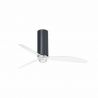 Lustra cu Ventilator si telecomanda TUBE FAN M LED negru/transparent