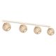 Candelabre, Lustre - Lustra cu 4 spoturi design modern Parula maro deschis, bej