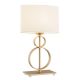 Veioza, lampa de masa design modern Perseo crem, auriu