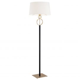 Lampadare - Lampadar, lampa de podea design modern Perseo crem, auriu, negru