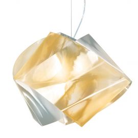 Pendule, Lustre suspendate - Lustra moderna design geometric realizata manual Gemmy prisma gold