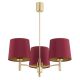 Candelabre, Lustre - Lustra cu 3 brate design modern Ponte plus rosu, alama