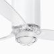Lustre cu ventilator - Lustra cu Ventilator si telecomanda MINI TUBE M LED alb/transparent