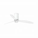 Lustra cu Ventilator si telecomanda MINI TUBE M LED alb mat/transparent
