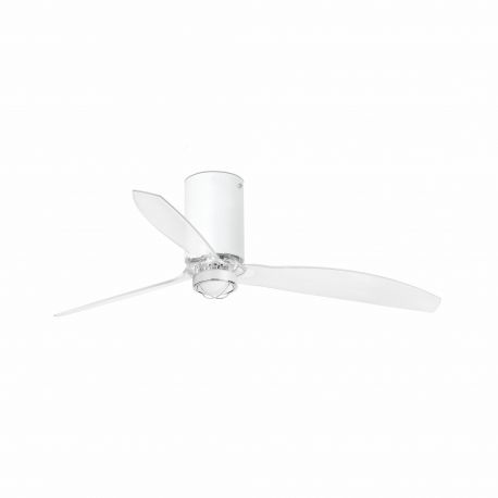 Lustre cu ventilator - Lustra cu Ventilator si telecomanda MINI TUBE M LED alb mat/transparent